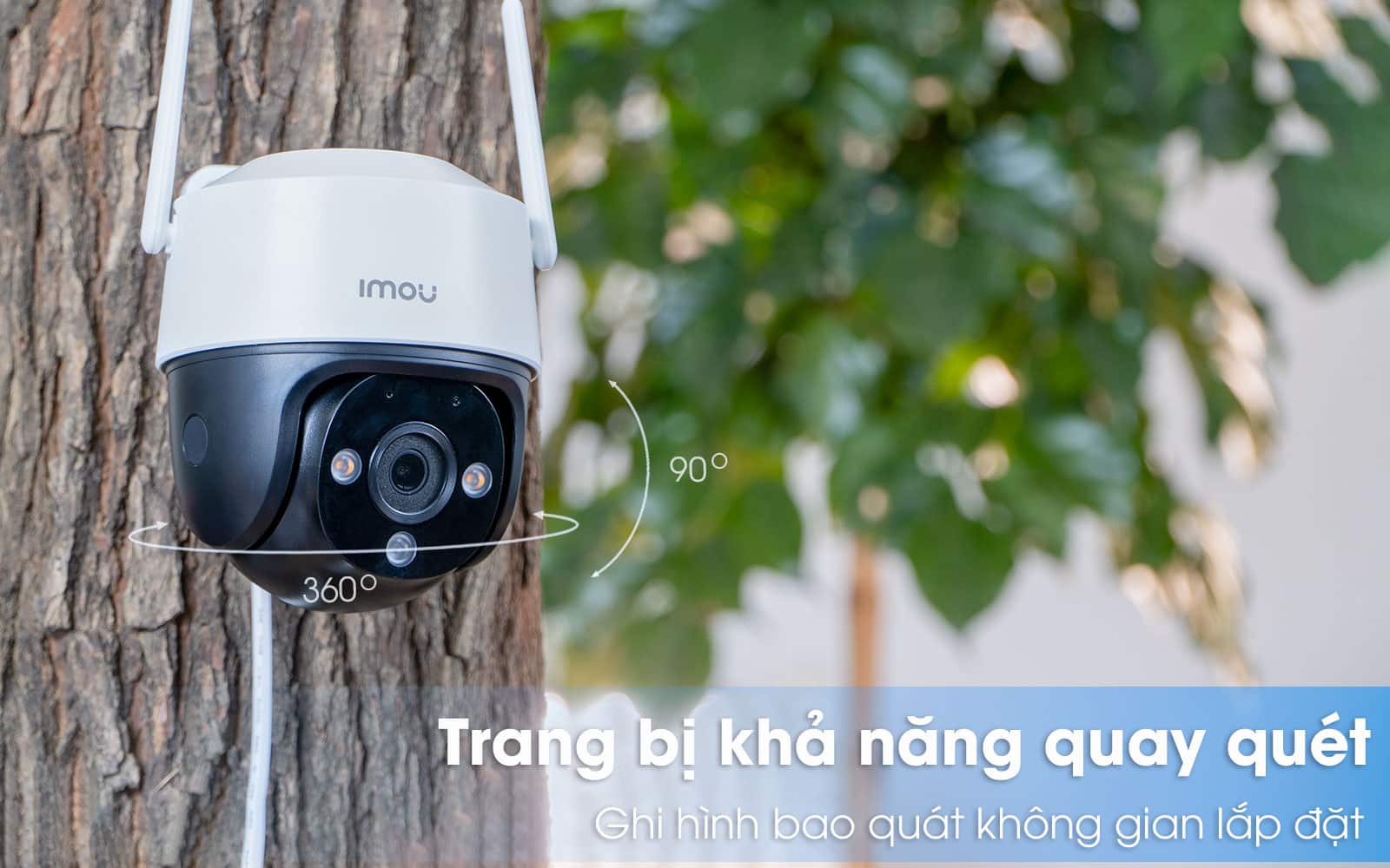 Camera IMOU Cruiser 2MP/4MP, Camera ngoài trời, xoay 360, chống nước IP66, đàm thoại hai chiều, tích hợp còi và đèn chiếu sáng - Hàng Chính Hãng