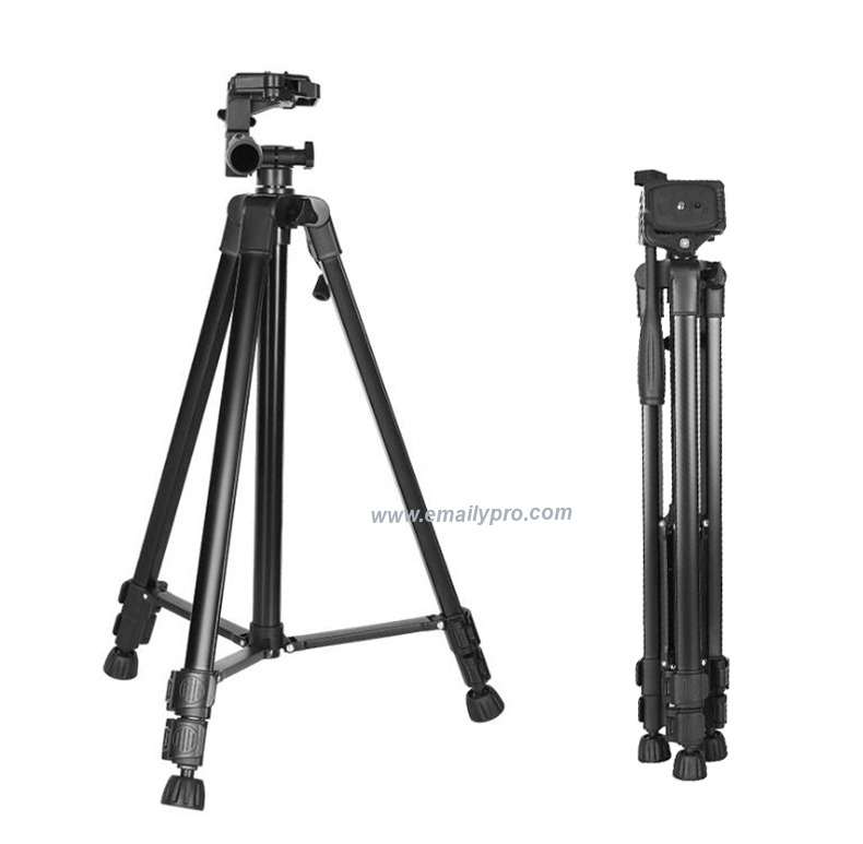 Chân Tripod 3366 giá đỡ điện thoại, máy ảnh, Giá đỡ máy chiếu cao 150cm có tay cầm cực chắc chắn