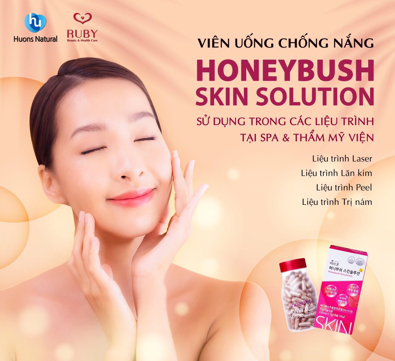 Viên uống chống nắng  HoneyBush Skin Solution 