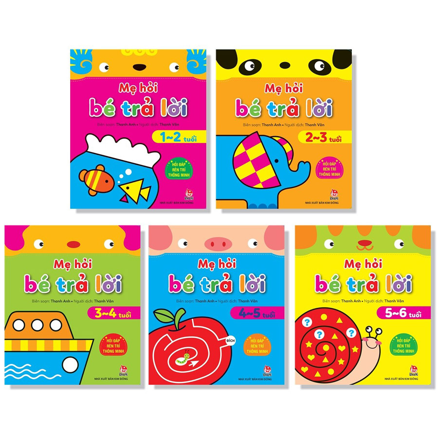Combo 5 Cuốn Mẹ Hỏi Bé Trả Lời: Hỏi Đáp Rèn Trí Thông Minh