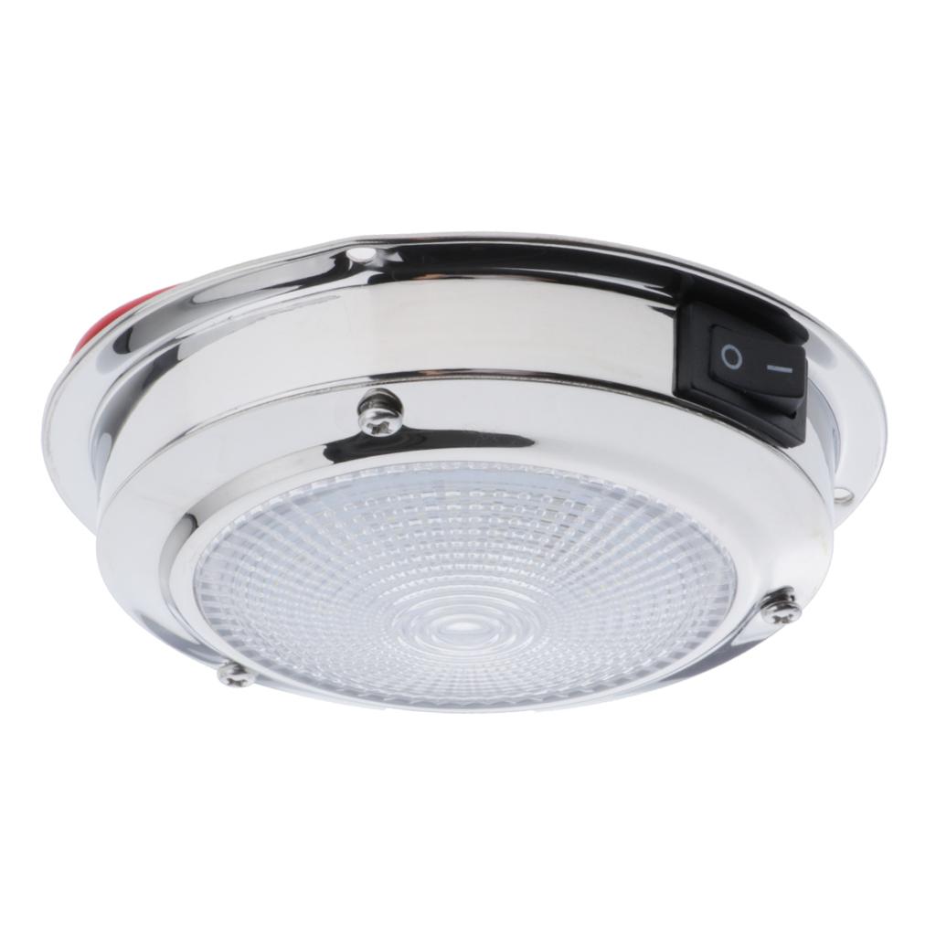 2 Pieces 4.3" Dome Light 12V 2W Interior LED Lamp Warm White Light Boat