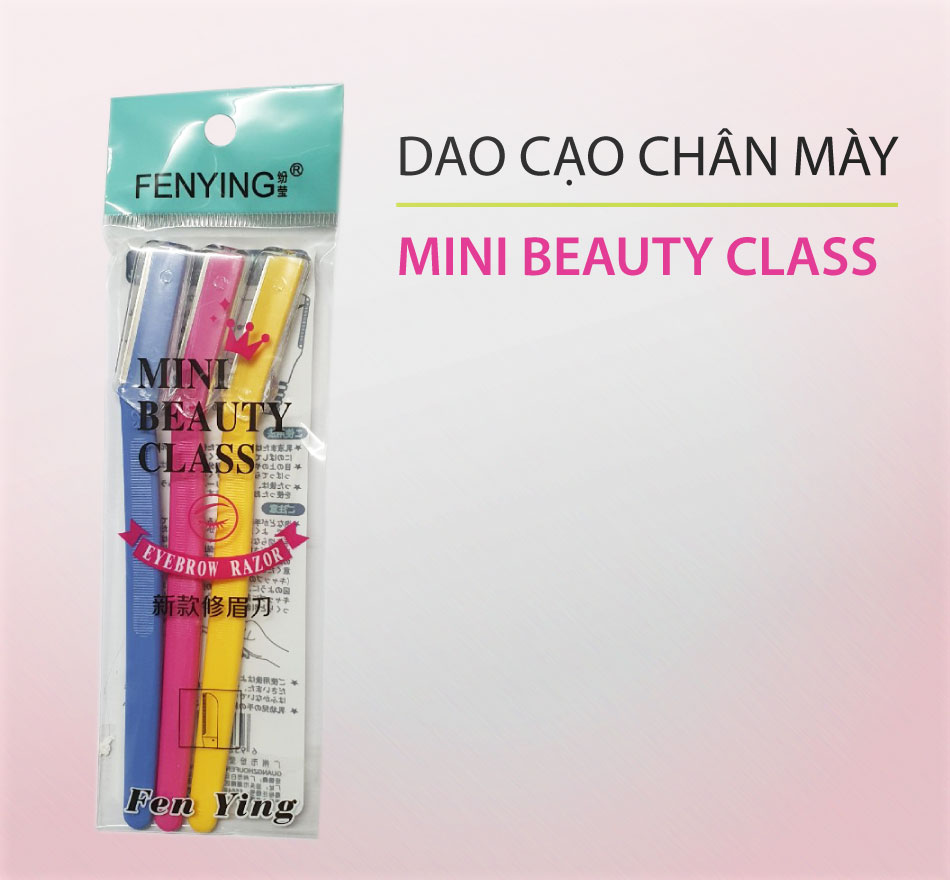 Vỉ 03 dao cạo chân mày thời trang