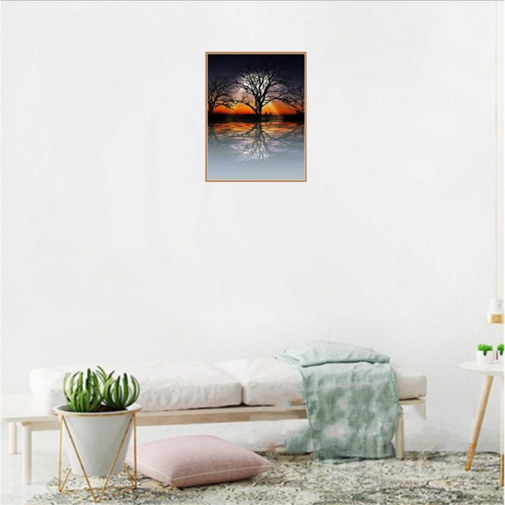 Home Diamond Painting Colorful Tree Sunlight Fashion Wall Decor Handmade DIY