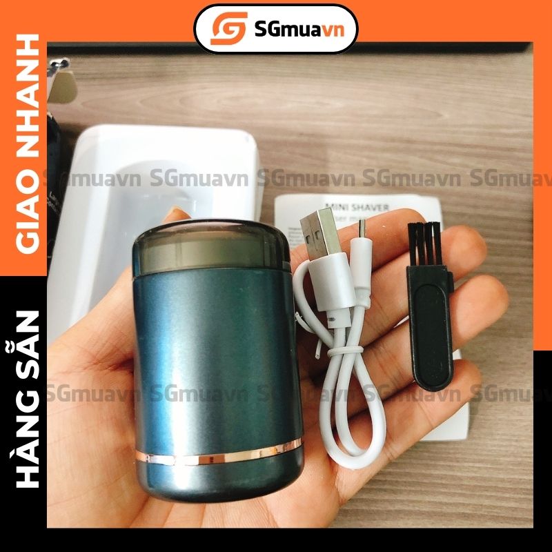 Máy cạo râu cầm tay mini, tiện lợi, mang đi du lịch, có thể sạc USB qua nhiều thiết bị