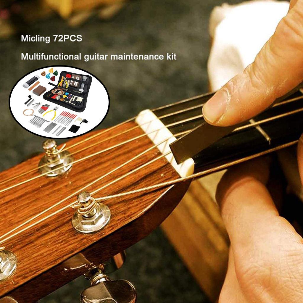 1set Compact Guitar Repair Tools Kit Maintenance Tool Kit Maintenance Set