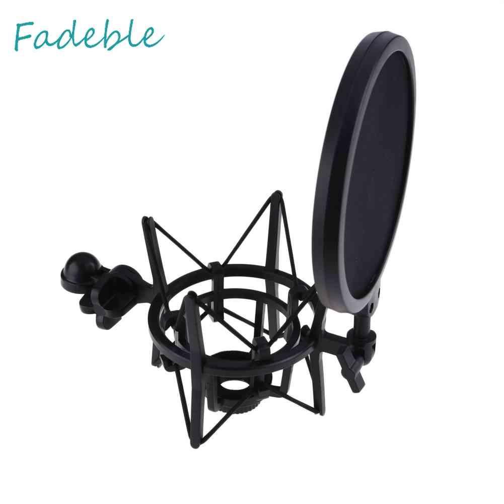 Bộ Giá Đỡ Chống Sốc + Lưới Lọc Cho Micro Chuyên Nghiệp