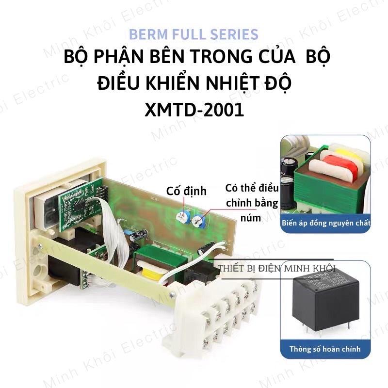 Đồng Hồ Nhiệt Độ Berm XMTD-2001, bộ điều khiển nhiệt độ xmtd-2001,đồng hồ hiển thị và điều khiển