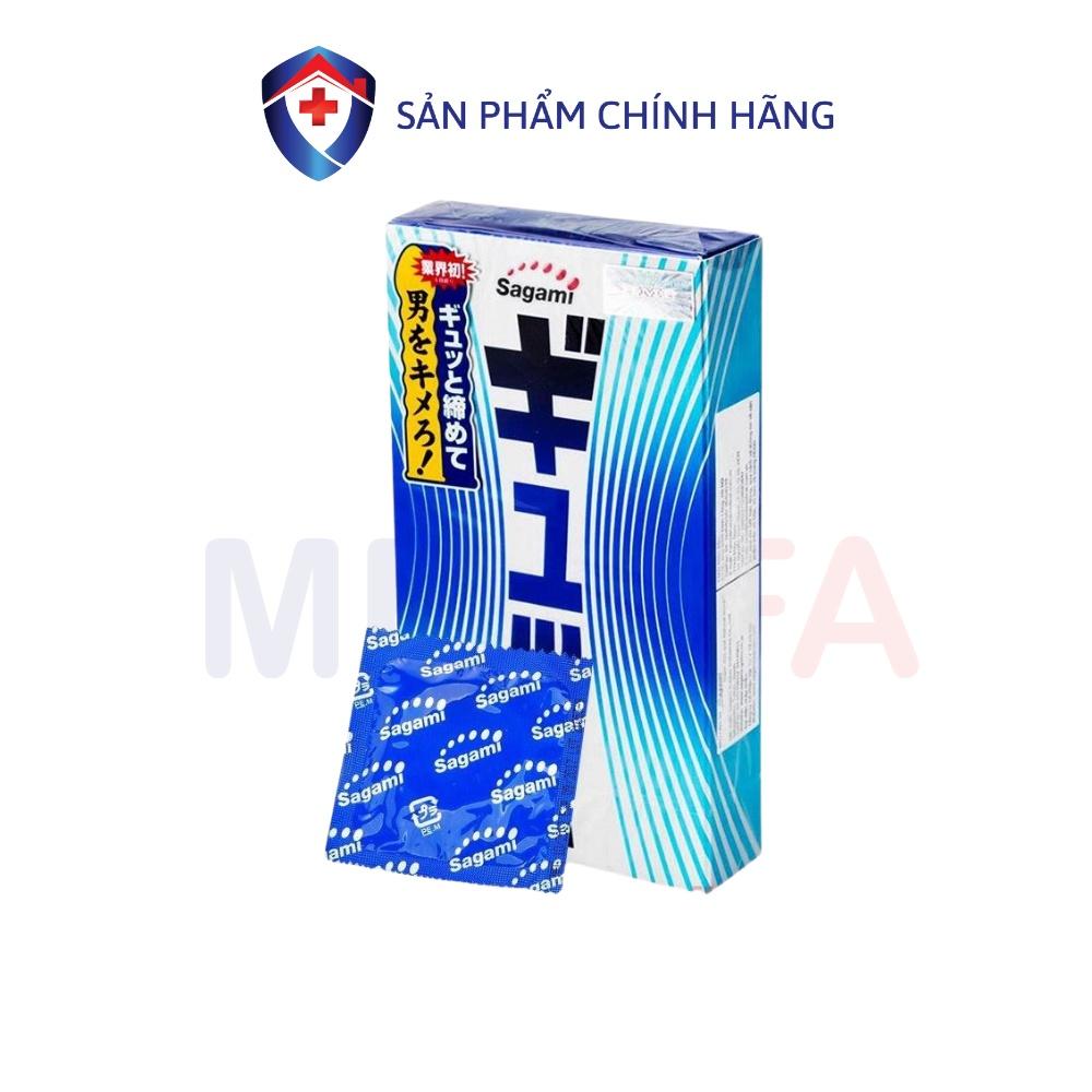 Bao cao su Sagami Tight Fit thiết kế lượn sóng 6 lần cho cuộc yêu thăng hoa - Hộp 12 chiếc