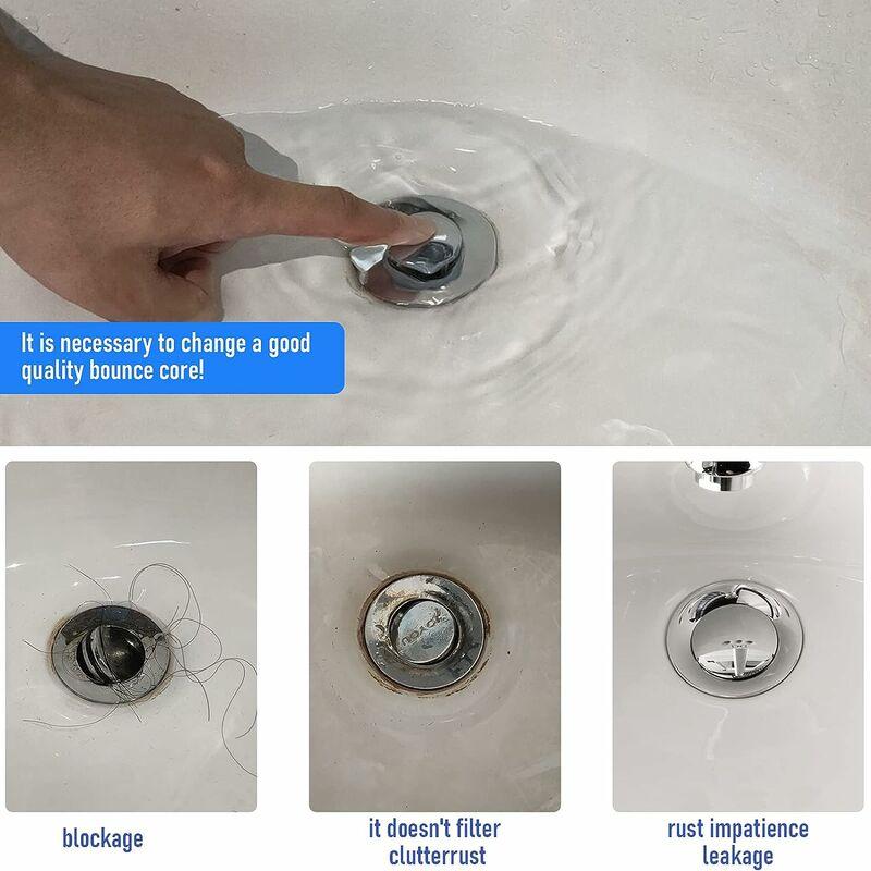Nắp bồn rửa trong phòng tắm, độ dốc của bồn rửa phổ biến trong thép không gỉ cho nhà bếp, phòng tắm, 34-39 mm