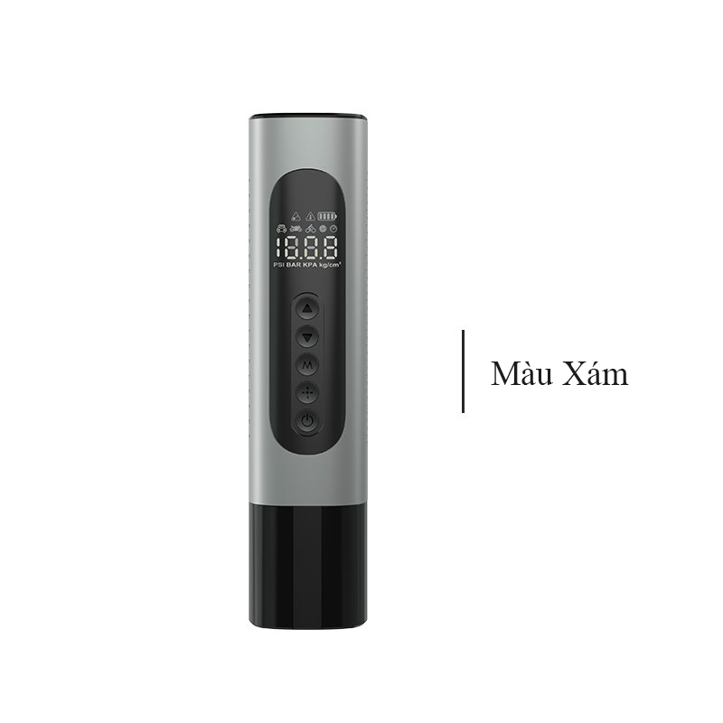 Máy Bơm Lốp Ô Tô Đa Năng Điện Tự Cầm Tay - Bơm Lốp Xe Ô Tô - Xe Máy - Xe Đạp - Cầu Bóng - Chế Độ Bơm Set Sẵn Và Tự Ngắt Khi Đầy