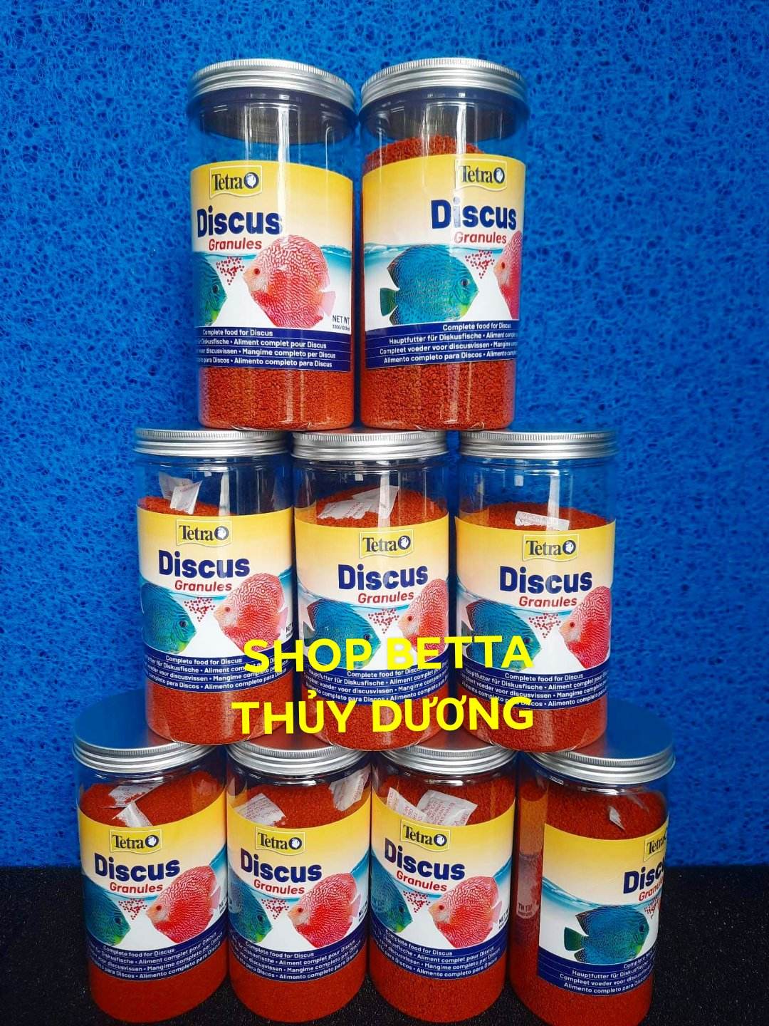 TETRA COLOR, TETRA DISCUS- HŨ 300G - THỨC ĂN CHO CÁ DĨA, THẦN TIÊN,.. ( SẢN PHẨM GIỐNG NHAU TÙY LÔ SẼ GỬI HÀNG ) )