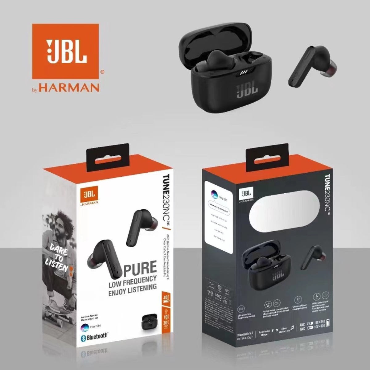 Tai Nghe Bluetooth Chống Ồn JBL Tune 230NC TWS Bluetooth 5.2 - Hàng Chính Hãng