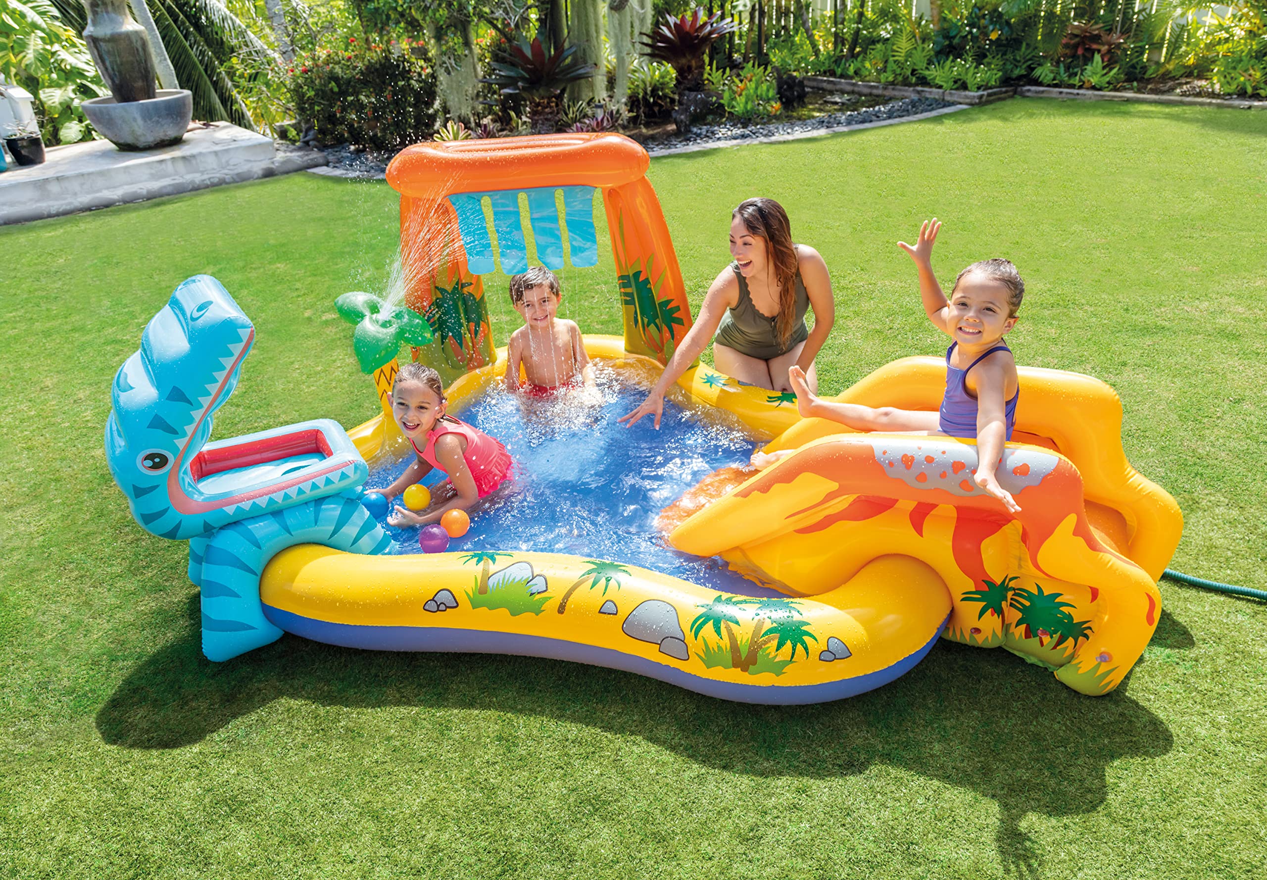 Công viên nước tại nhà Rừng Khủng Long Vận Động Tại Nhà Cho Gia Đình Và Bé Dinosaur Pool