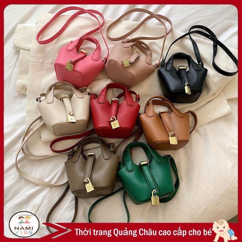 Túi đeo chéo, xách tay có khóa mini dễ thương cho bé gái (hàng quảng châu)