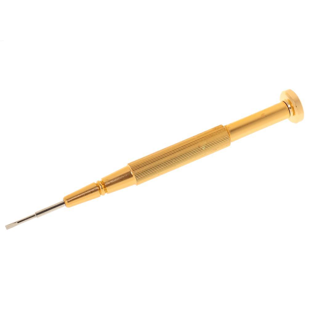 Stainless Steel Slot Flat Head Eyeglass Glasses Screwdriver Watch Repair Kit