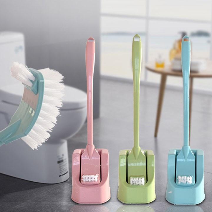 Chổi cọ toilet , bồn cầu, nhà vệ sinh 2 đầu đa năng