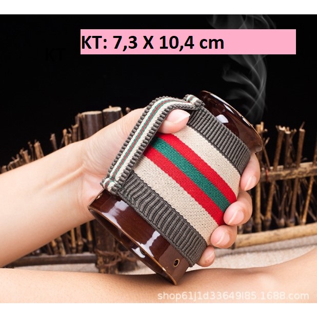 Bộ cốc xông ngải cứu, cốc giác hơi ngải cứu, ngải đoạn 108 viên,