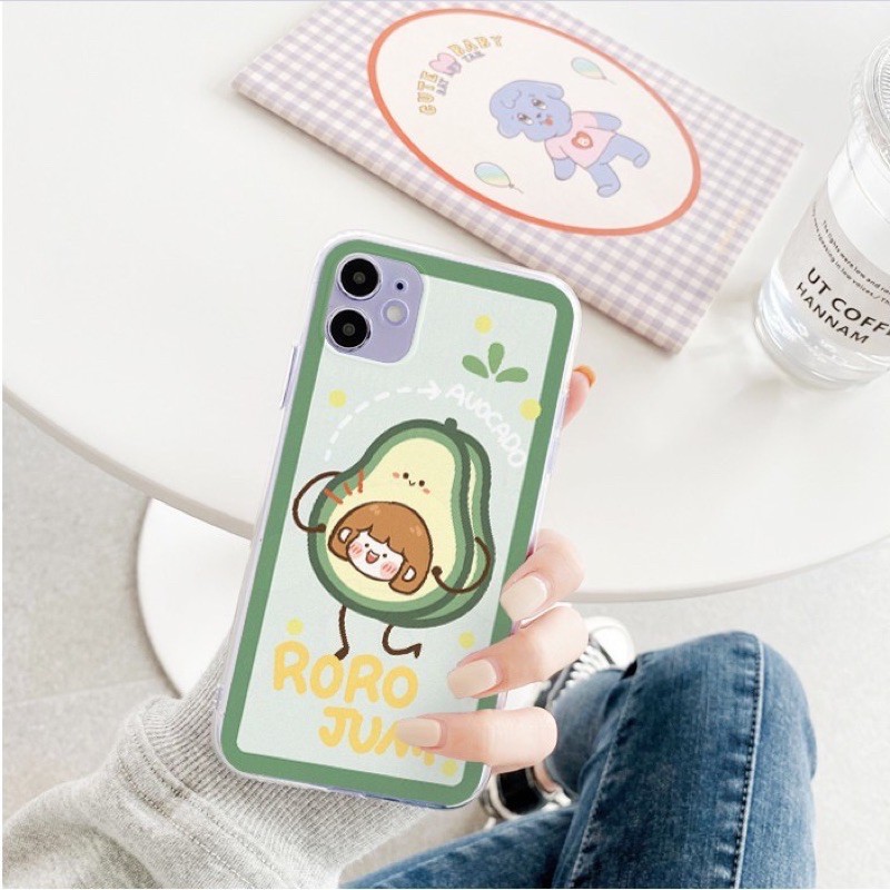 Ốp Lưng iPhone Viền Trong Bơ Đào Dành Cho iPhone 6 / 6 Plus / 7 / 7 Plus / 8 / 8 Plus / X / Xs / Xs Max / 11 / 11 Pro / 11 Pro Max / 12 / 12 Pro / 12 Pro Max