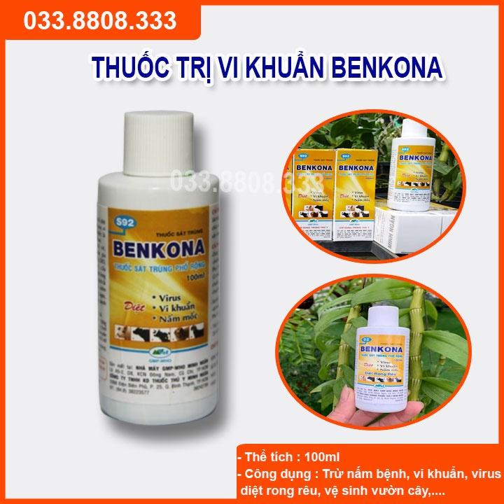 BENKONA 100ml  TRỪ NẤM VI KHUẨN NẤM MỐC RONG RÊU