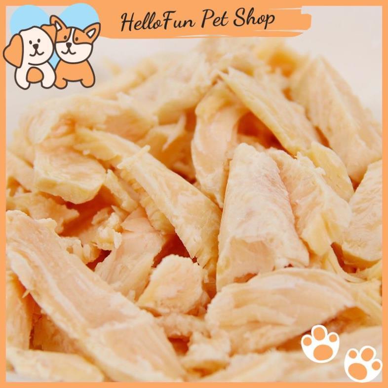 Ức gà hấp ăn liền cho chó mèo - Ức gà Pet Snack, Real Chicken, Masti cho thú cưng (40g)