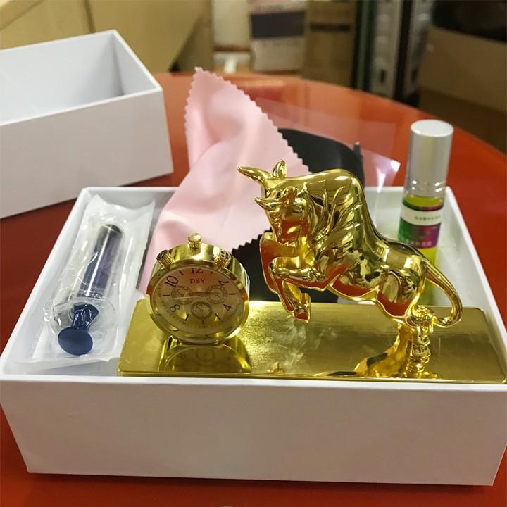 Tượng linh vật phong thủy và Đồng hồ nước hoa trang trí Taplo Xe hơi, Ô tô