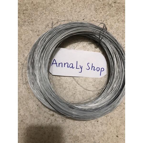 1Kg Dây thép mạ kẽm loại 0,5 li làm hoa giấy- dễ uấn, dẻo dai, hàng chất lượng