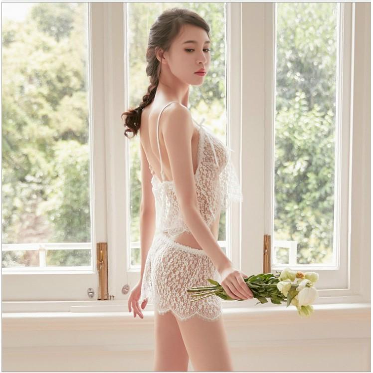 Đồ ngủ sexy ren mỏng mềm mại gợi cảm quyến rũ - 1382