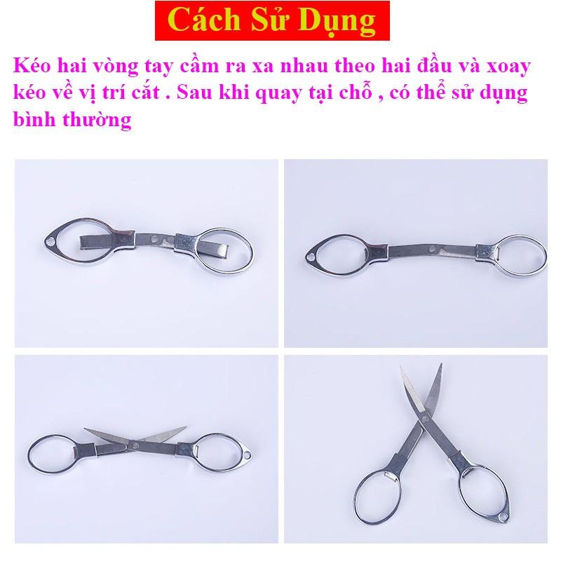 Kéo Cắt Thẻo Số #8 Kim Loại Gấp Gọn Tiện Lợi KS8-57