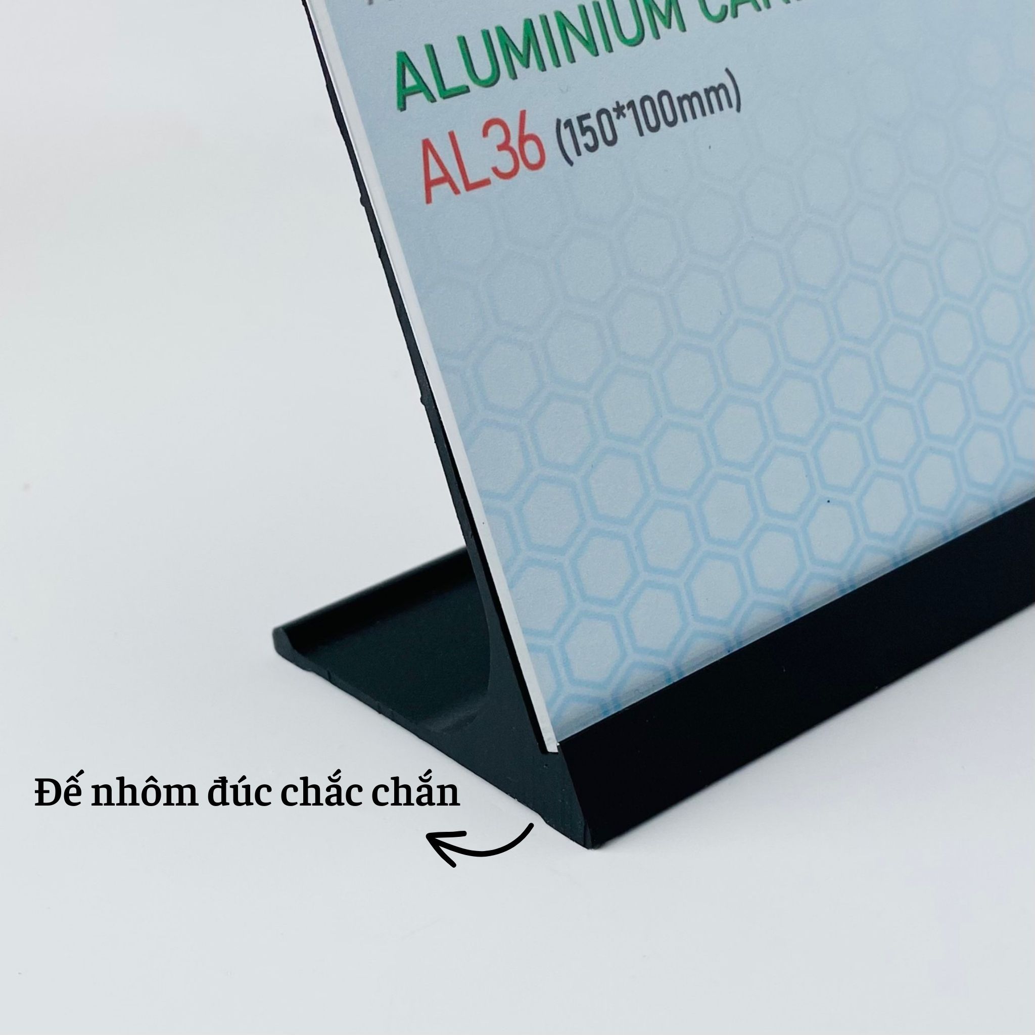 Bảng thông tin để bàn nhôm Enter AL36 150x100mm, Khung thông tin sản phẩm, Khung bảng giá, Kệ trưng bày để bàn