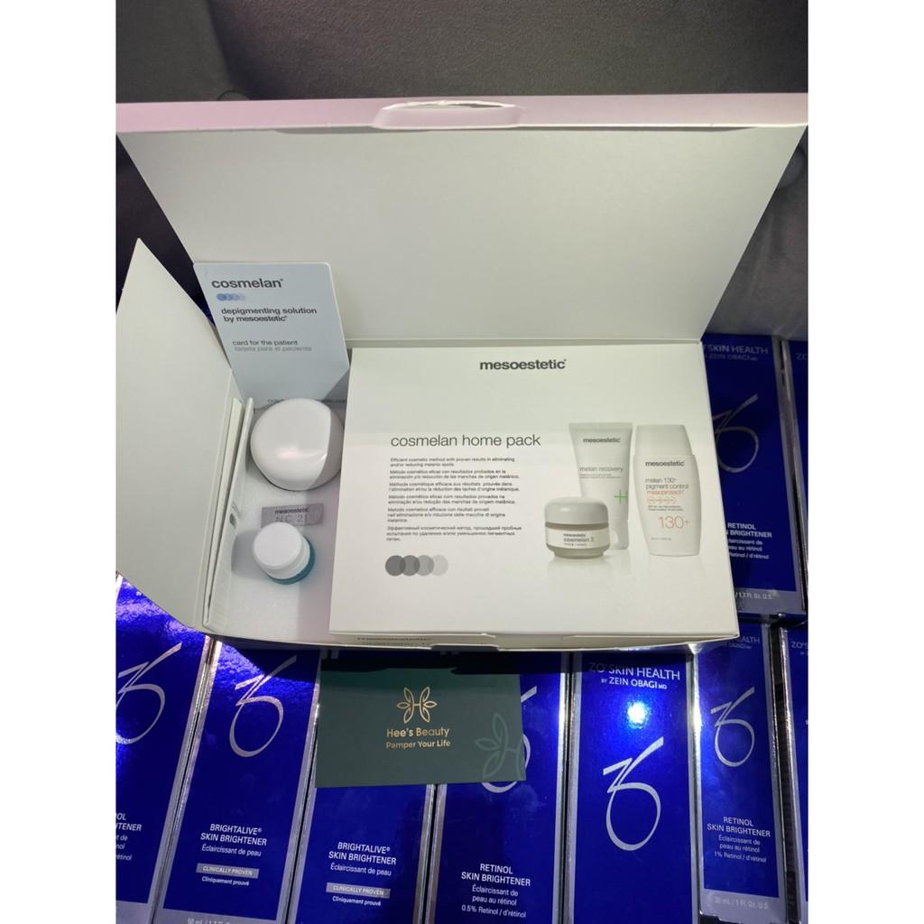 Bộ sản phẩm Mesoestetic Cosmelan Pack Gồm 5 món dành cho da bị thâm sạm, đốm nâu