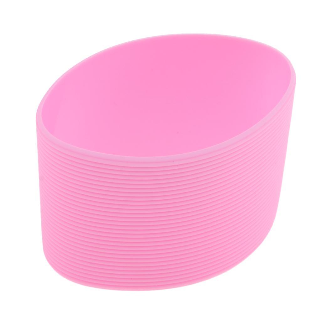 9Pcs Outdoor Silicone Insulation Non-slip Water Bottle Mug Cup Sleeve