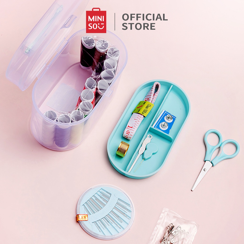 Hộp kim chỉ Miniso đa năng tặng kèm nhiều phụ kiện hàng chính hãng