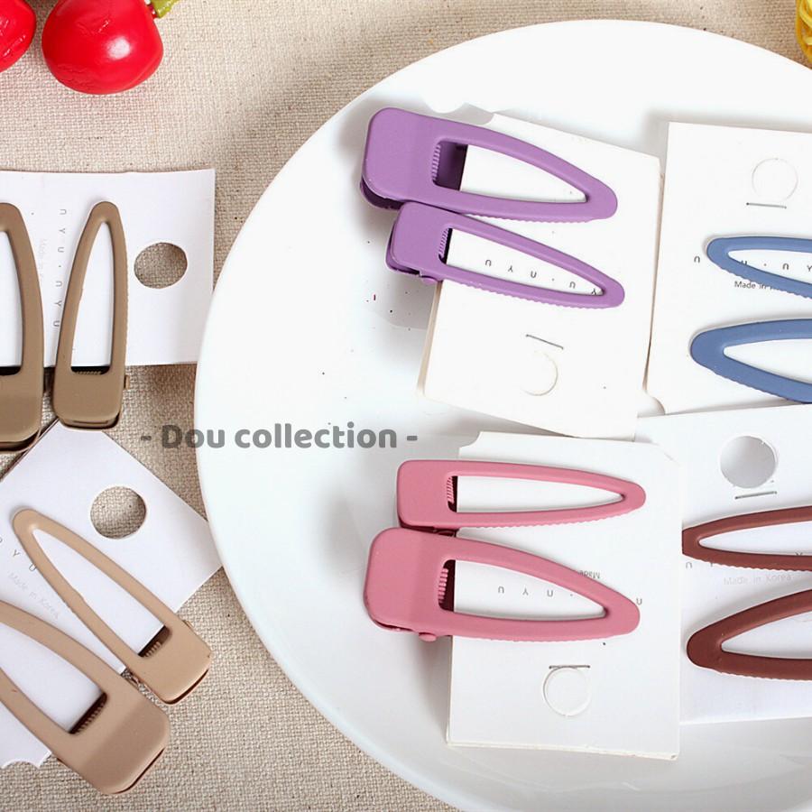 Kẹp Tóc Mái, Set Kẹp Mini Màu Trơn Phong Cách Hàn Quôc - Mã KT010