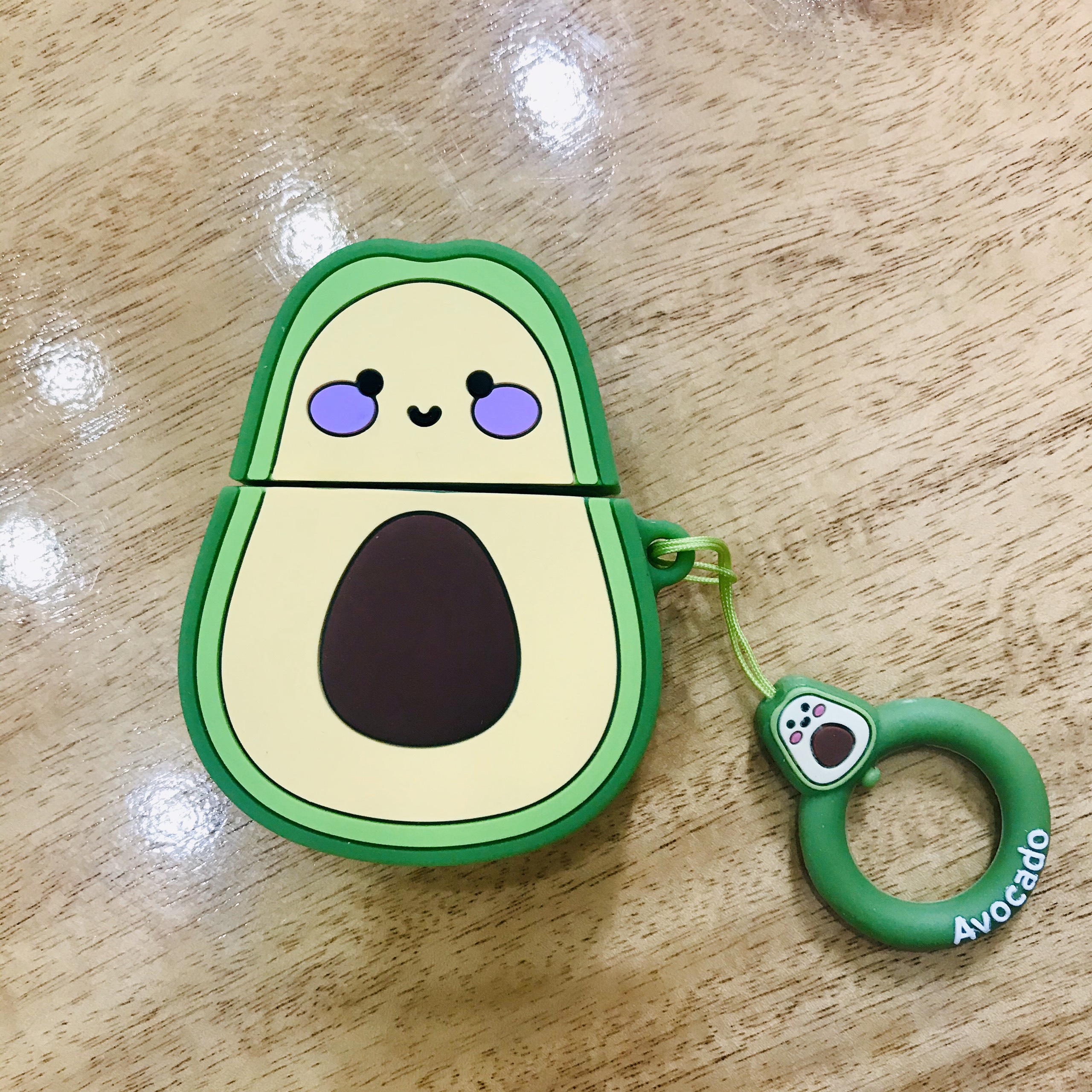 Bao Case Silicon Cho Tai Nghe Apple AirPods 1 / AirPods 2 - Hình Quả Bơ Xanh