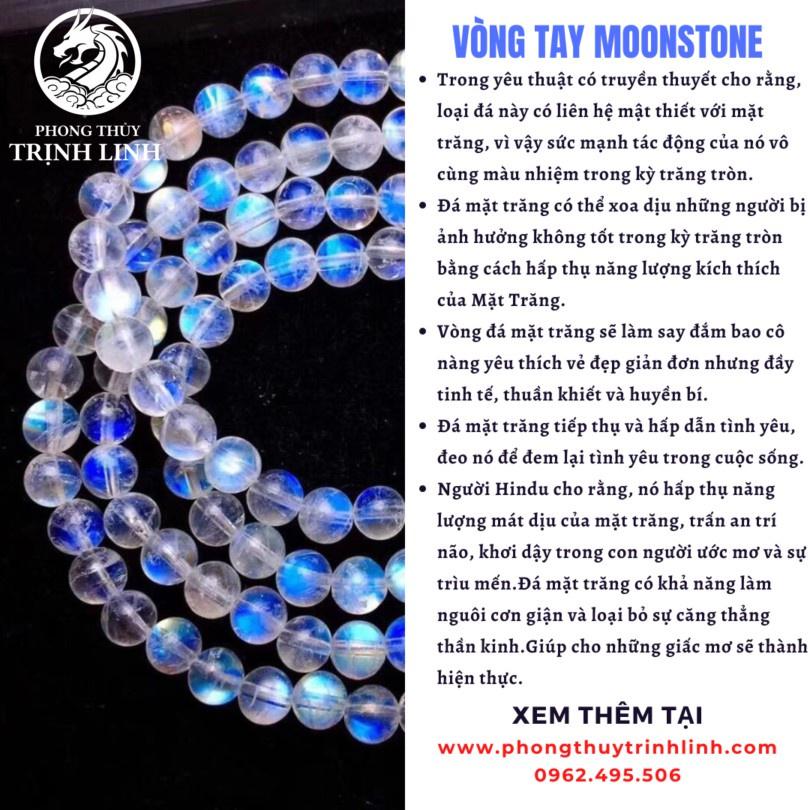 VÒNG TAY LU THỐNG MẶT TRĂNG DÂY CAO CẤP