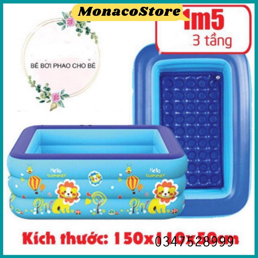 Bể tắm phao hơi 3 tầng loại 1m5 - MonacoStore