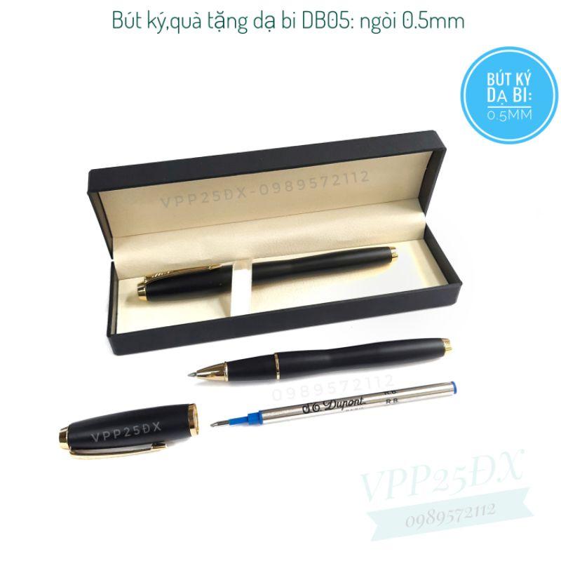Bút ký dạ bi ngòi 0.5mm nắp vồng DB05. Bút quà tặng.