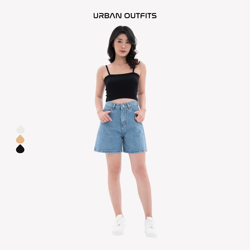 Áo Croptop 2 Dây Nữ URBAN OUTFITS trơn chất vải Compact Cotton Siêu Co Giãn Nhiều Màu ATR101