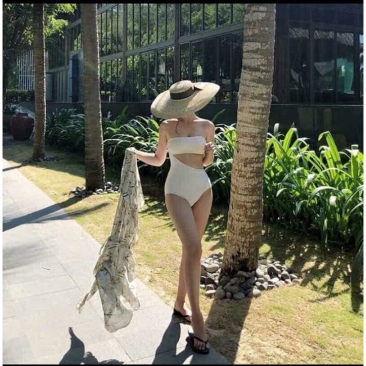freeship Đồ bơi bikini một mảnh khoét eo cổ yếm cut out VATIXA BKN32