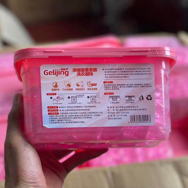 Viên giặt quần áo 3 in 1, sạch vết bản ,lưu hương thơm, VIÊN GIẶT CÔ ĐẶC GELIJING 2 In 1 hộp 100 viên - Gia Dụng An Tâm