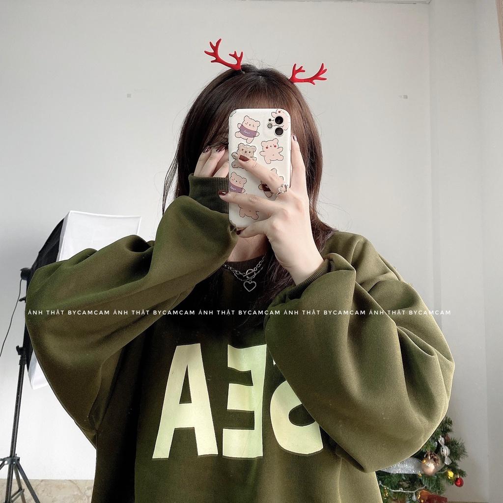 Áo Nỉ SEA, Áo Sweater Cổ Tròn 3 Màu Mặc Đôi Cực Cool