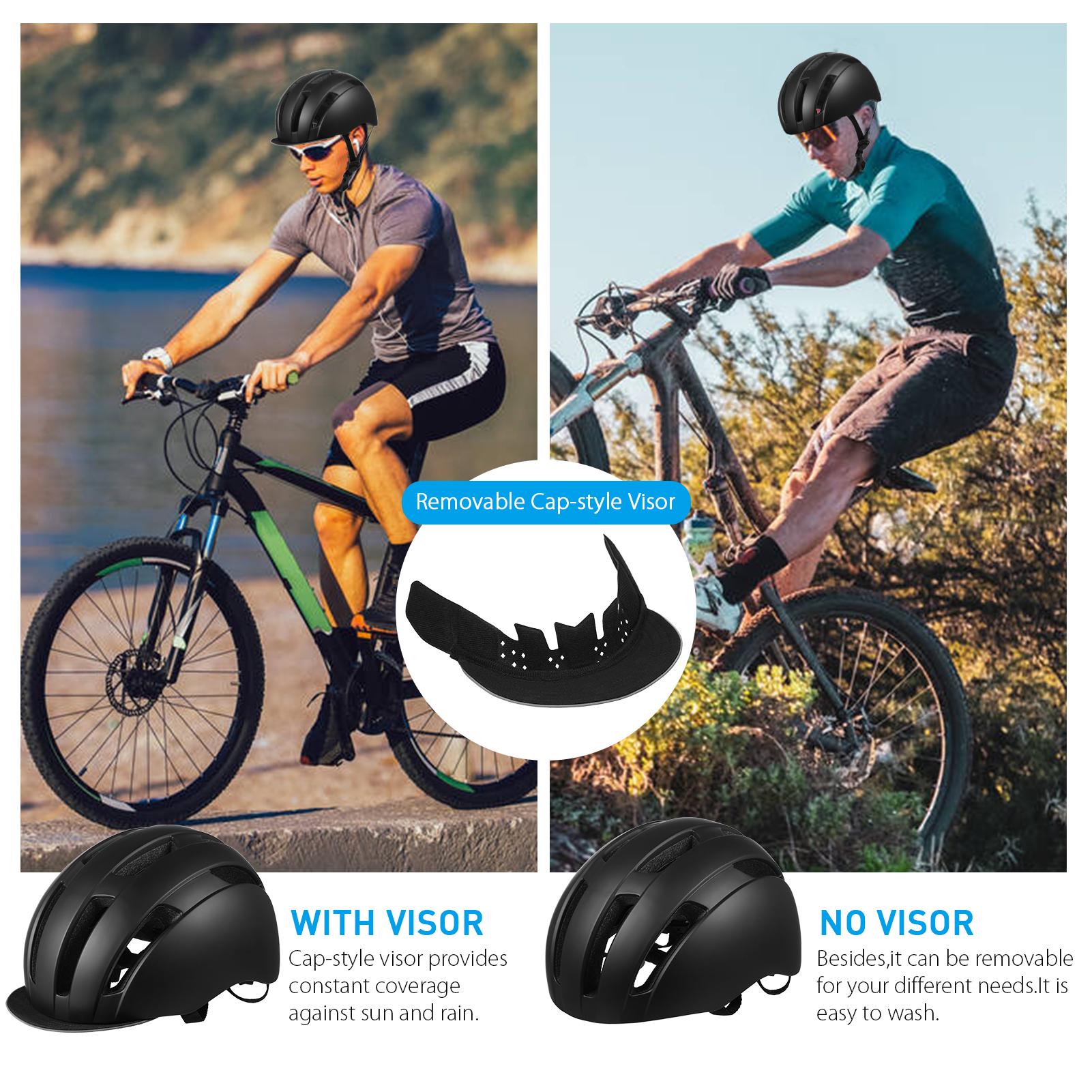 Mũ Bảo Hiểm Xe Đạp Thoáng Khí Ó Thể Tháo Rời Kiểu Kính Che Mặt Nam Nữ