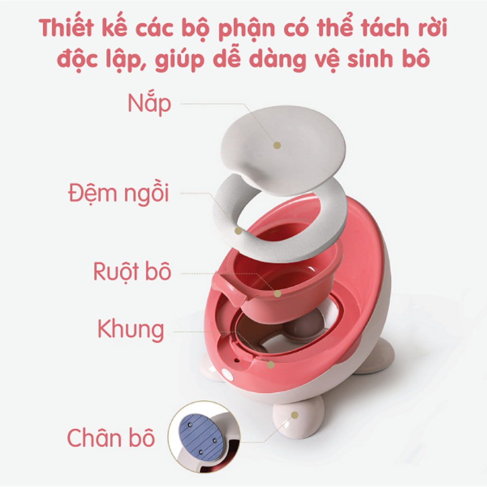 Bô Vệ Sinh Hình Phi Thuyền Holla Cho Bé