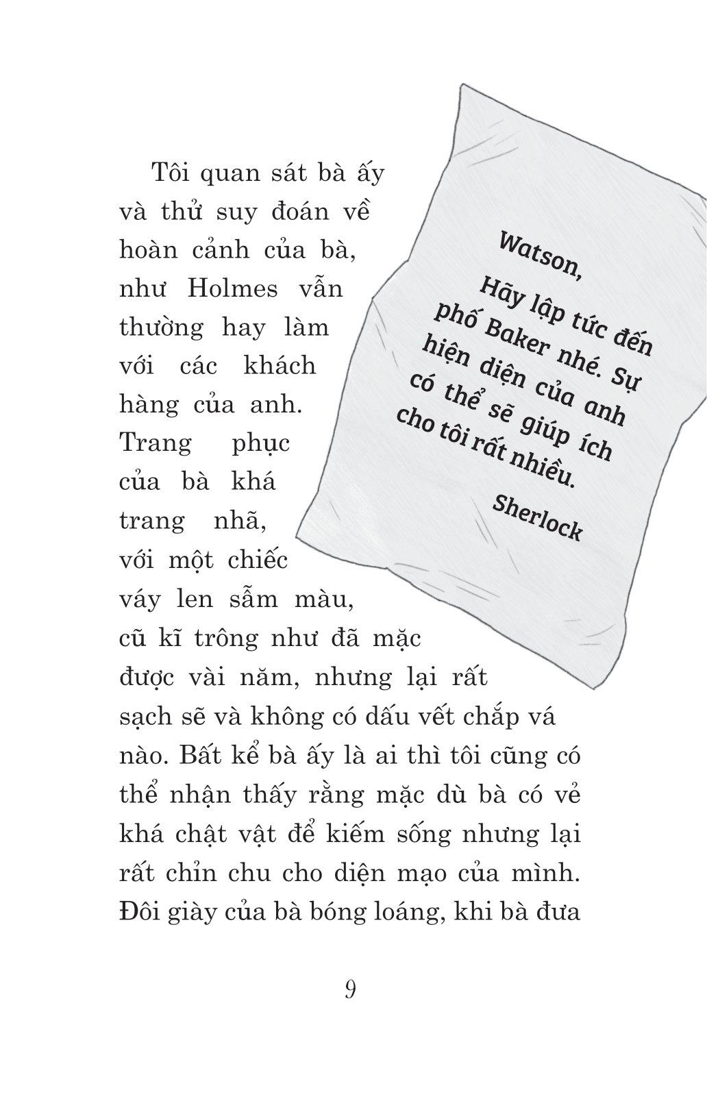 Tuyển Tập Sherlock Holmes - Những Bí Mật Và Báu Vật Bị Đánh Cắp - Người Khách Trọ Đeo Mạng Che Mặt