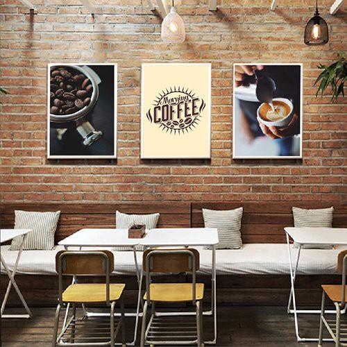 Tranh Treo Tường Coffee - Tranh Canvas treo tường giá rẻ - Tặng kèm đinh 3 chân chuyên dụng không cần khoan tường