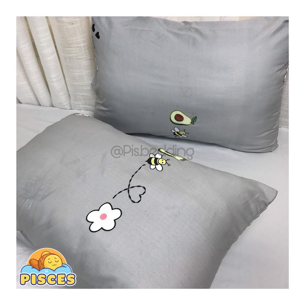 Combo 2 Vỏ Gối Ngủ Chất Liệu Cotton Poly Kích Thước 45x65cm