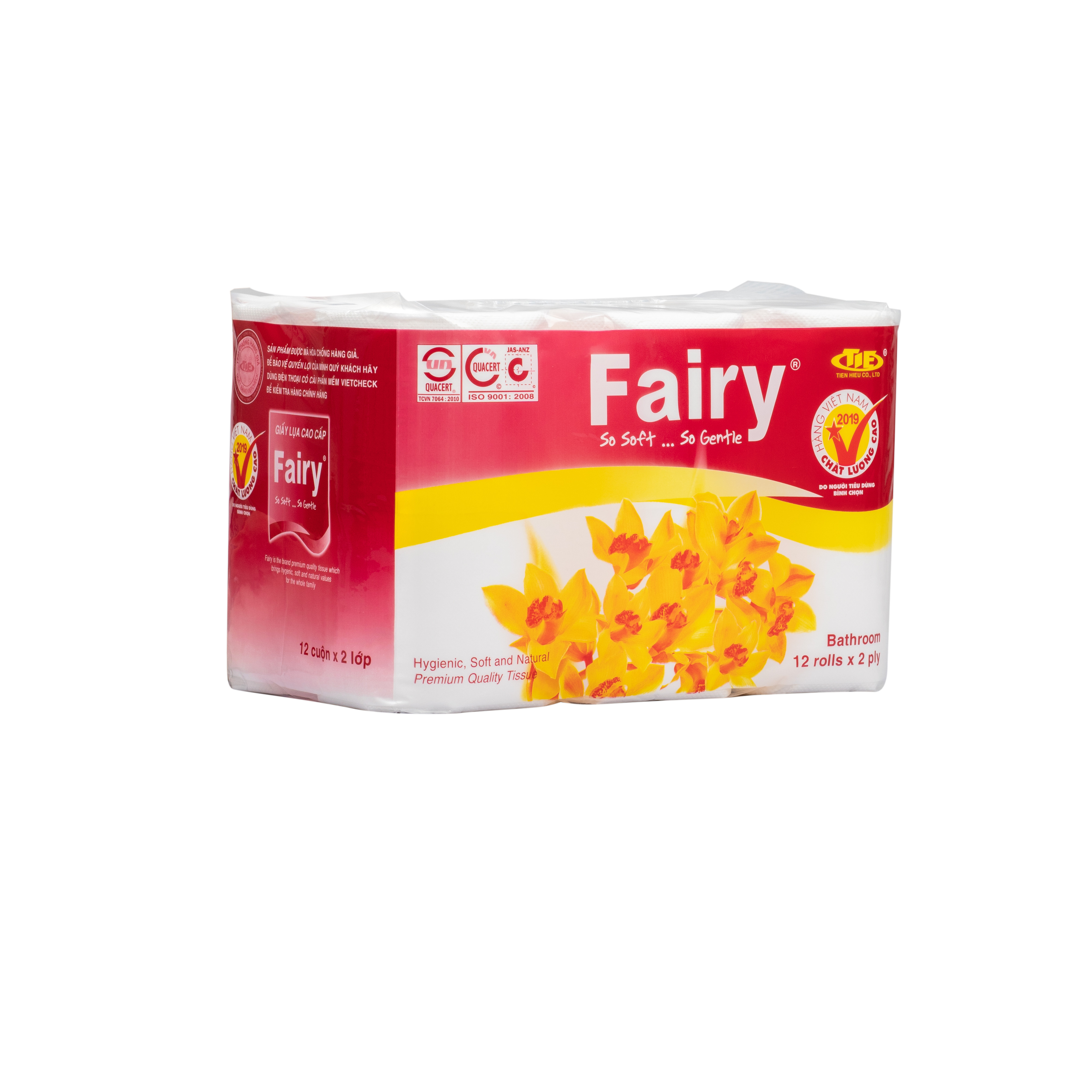 Giấy Vệ Sinh Fairy 12 cuộn đỏ có lõi