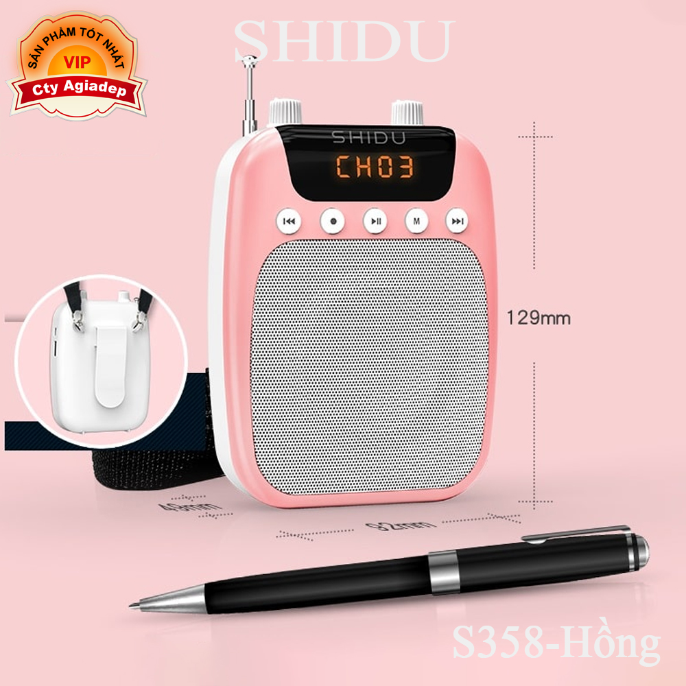 [Tổng hợp] Các loại Loa Mic trợ giảng Shidu S358(FM) - S6(UFH) bán chạy (Loa + mic ko dây + mic có dây + mic cổ áo)