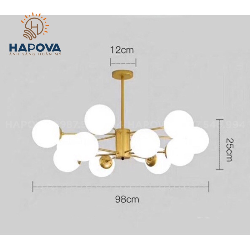 Đèn treo trần, đèn trần trang trí HAPOVA ZICAS 8743