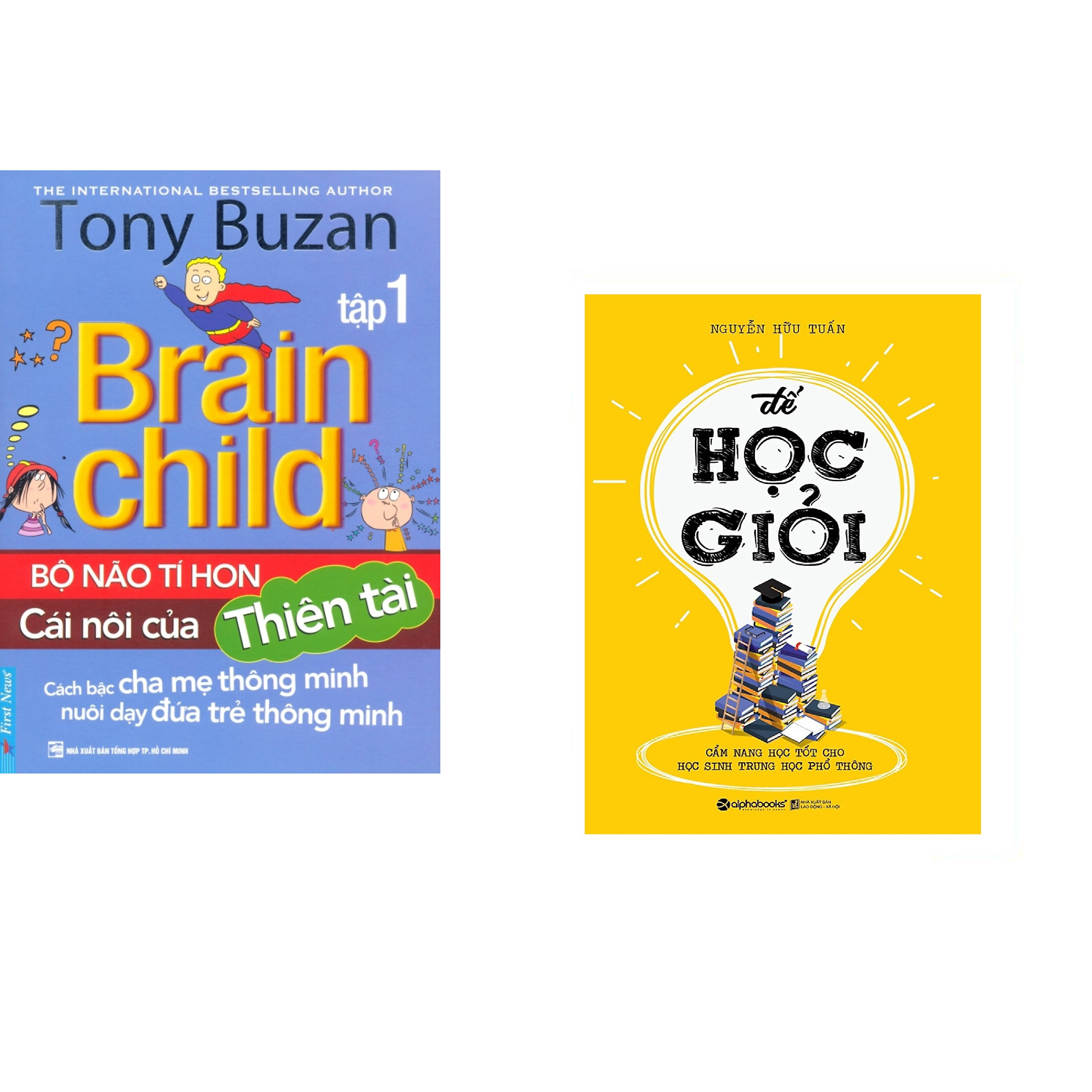 Combo 2 cuốn sách: Tony Buzan - Bộ Não Tí Hon Cái Nôi Của Thiên Tài (Tập 1) + Để Học Giỏi